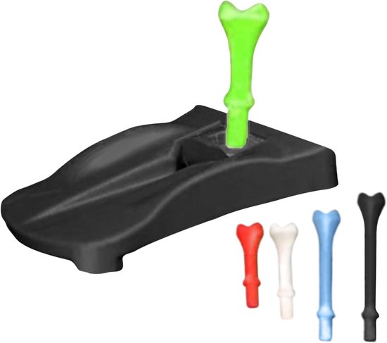 Golf Tee Houder - Golf Tee Base - Golf Training - Stevige Grashouder - 50g - Zwart