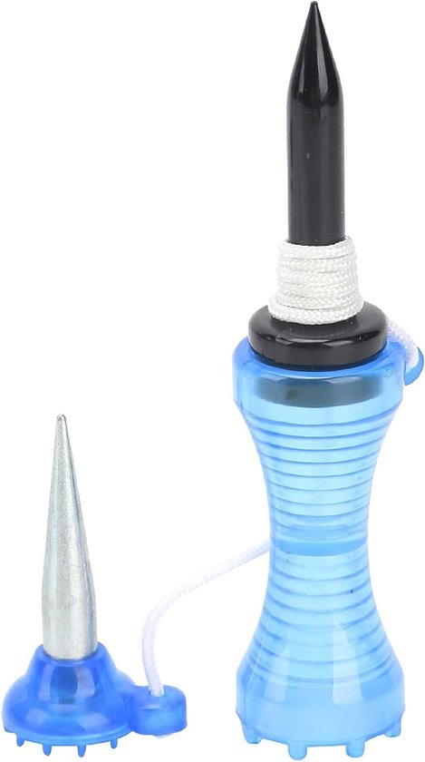 Golf Tee met Extra Nagel, Herbruikbare Oefen Tee Set voor Driving Range en Golftraining, Stevig en Duurzaam (Blauw)