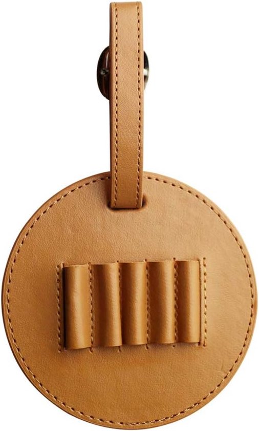 Golf tee organizer - Voordelig setje - Kan aan de banden van golftassen worden gehangen - Premium leren materiaal - Ideaal cadeau voor mannelijke en vrouwelijke golfers van Merkloos