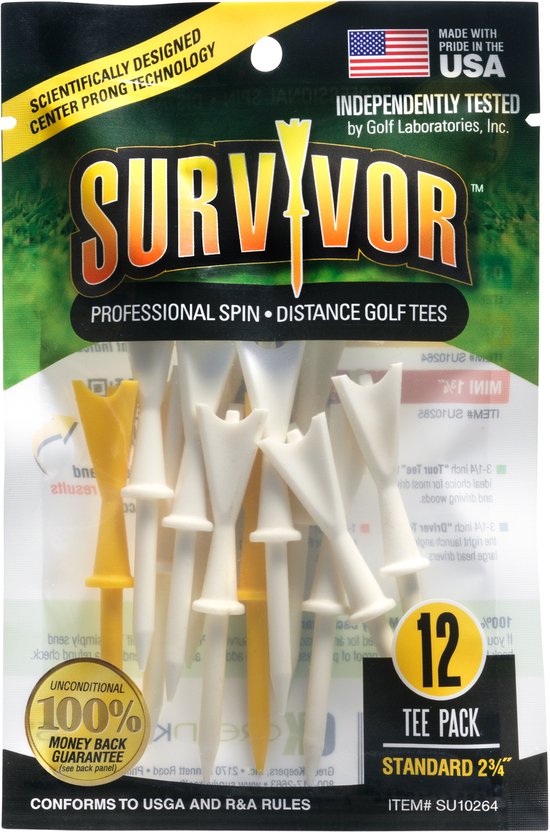 Golf Tee Survivor Standard 2 3/4" van Merkloos