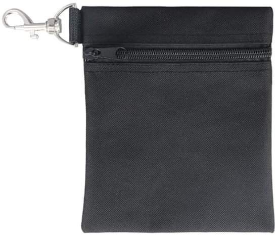 Golf Tee Tas - Duurzame Golfbal Pouch met Rits en Clip - Ideaal Golf Accessoire voor Golf Liefhebbers van Merkloos