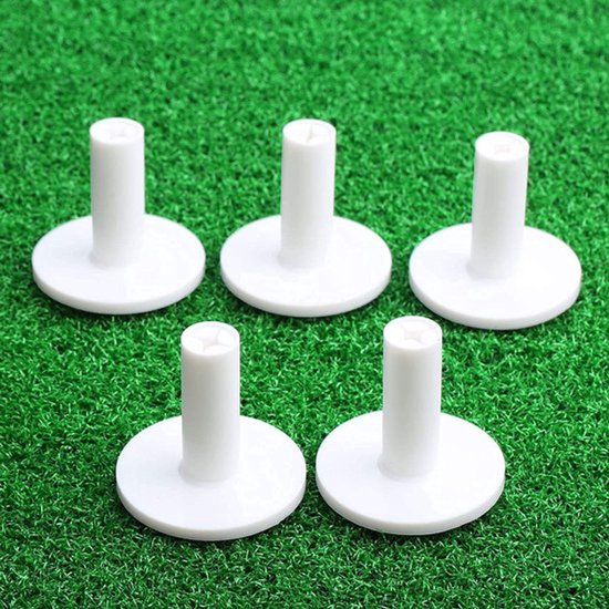 Golf Tees 10 Stuks - Rubber Tees - Golf Accessoires - Training Hulp - Duurzaam - Geschikt voor Driving Range - Golfballhouder