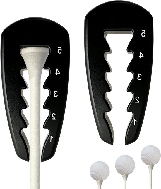 Golf Tees - Accessoires - Set - Hoogte - Training Aids - Plastic - Voor Golf - 2 stuks - Wit