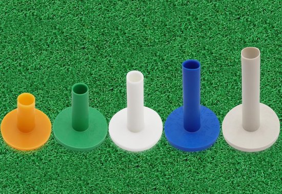 Golf Tees - Driving Range Mat - Golf Oefenen - Duurzaam Rubber Materiaal - Mixed Sizes - Kleurrijk