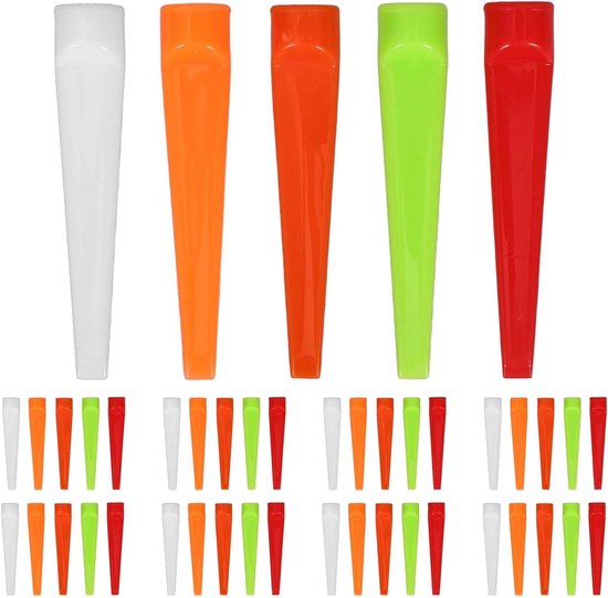 Golf Tees - Golf Accessoires - Golf Training - Duurzaam Plastic - 7 cm - Diverse Kleuren