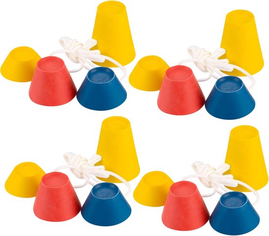 Golf tees-golf tees kunststof-golf accessoires - Rubberen wintergolftee - Verschillende hoogtes en meerdere kleuren - Set van 4 - Geel - 6x5x5cm