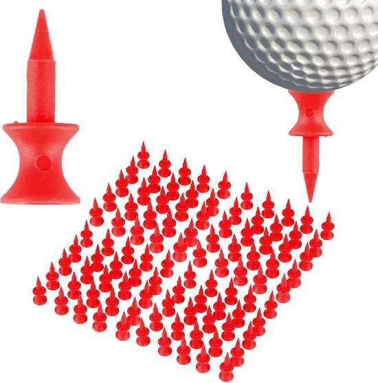 Golf Tees - Golfbalhouders - Golfspel Verbeteren - Schokbestendig Materiaal - 100 stuks - Meerdere kleuren