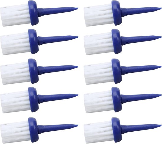 Golf Tees - Golfballhouders - Meer Afstand - Lage Wrijving - 10 stuks - Blauw en wit