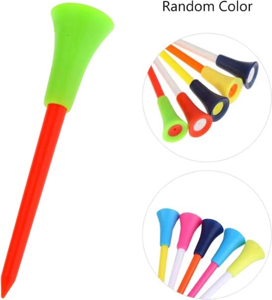 Golf Tees Kunststof - 20 stuks - Buigbaar