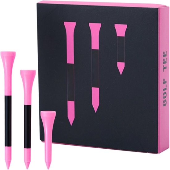Golf Tees - Oefen Tees - Golfen Verbeteren - Geïntegreerde Balsteun - Meerdere Lengtes - Felle Kleuren