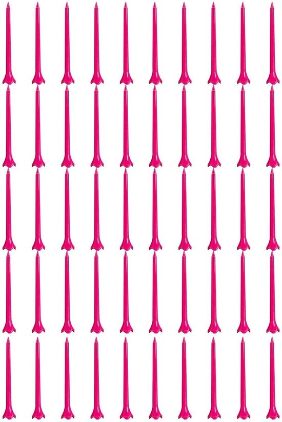 Golf Tees - Oefenhouder Ballen - Golf Oefenen - V-vormige Grip - 50 stuks - Felroze