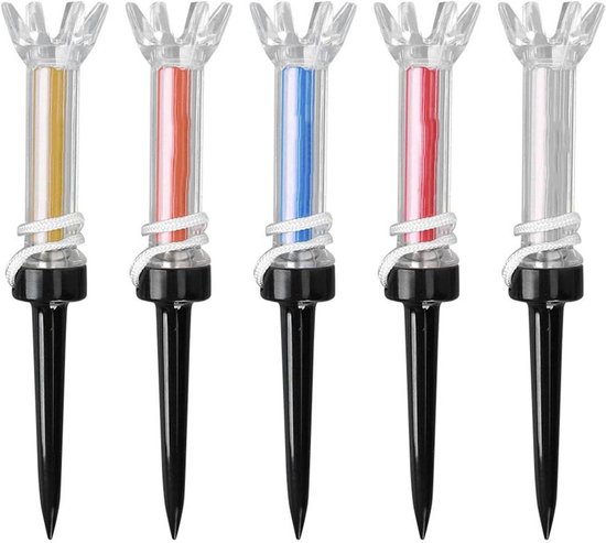 Golf Tees - Oefenhulpmiddel Golf - Golfen Verbeteren - Magnetisch Ontwerp - 5 stuks - Meerkleurig