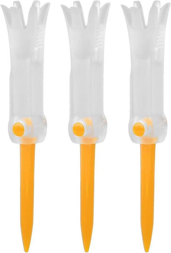 Golf Tees - Opvouwbare Tees - Golf Training - 6-klauw Ontwerp - 85 mm - Oranje
