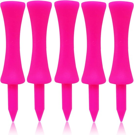 Golf Tees Plastic - Golf Accessoires - Golf Training - Onbreekbaar Duurzaam Materiaal - 100 Stuks - Gemengde Kleuren