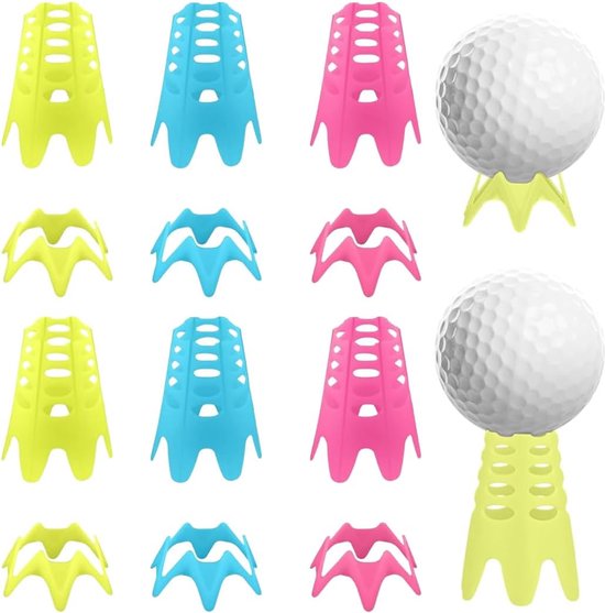 Golf-Tees roze - kunststof - herbruikbaar - ideaal voor binnen en buiten - ShopVlot