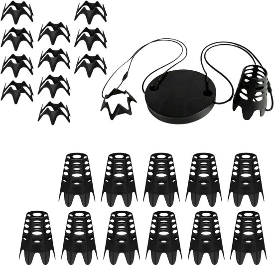 Golf Tees Set - Golf Trainings Gadgets - Golf Oefenen Thuis - Duurzaam ABS Materiaal - 12 Hoge 12 Korte