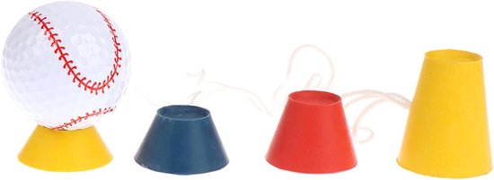 Golf Tees - Simulator Tees - Golf Oefenen - Duurzame Rubber Constructie - 4 Hoogtes - Zwart