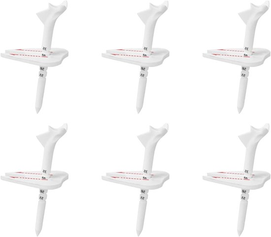 Golf Tees - Trainings tees - Swing Verbeteren - Geïntegreerde Lijngeleider - 6 stuks - Uniek
