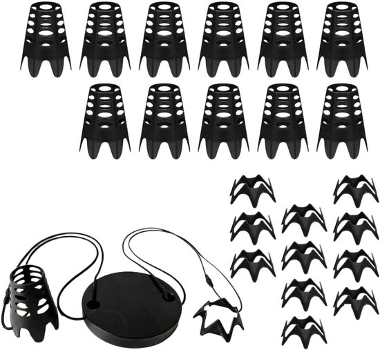 Golf Tees - Trainingsaccessoires - Golf Oefenen - Herbruikbaar en Stabiel - 1 Set - Zwart