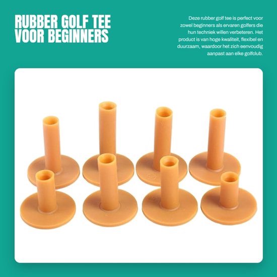 Golf Thee-houder - Rubber - Duurzaam - Flexibel - Geschikt voor Houten/Plastic Golf Tees - Ideaal voor Driving Range - Golftee