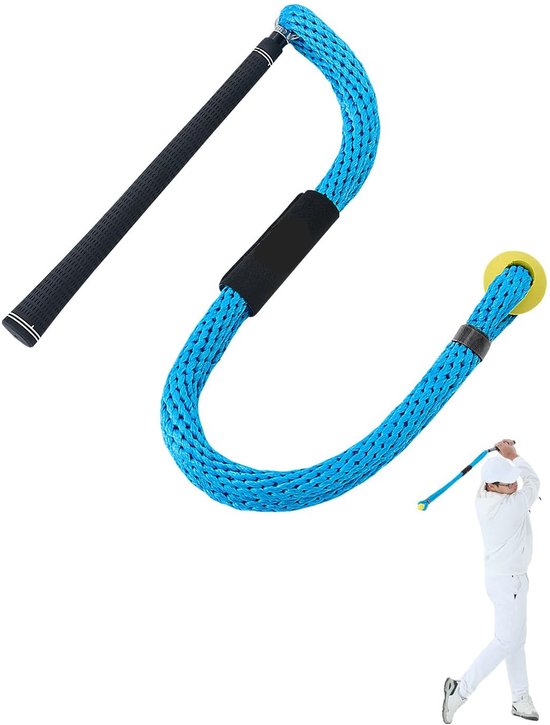 Golf Touw Swing Trainer - Professioneel Hulpmiddel om Snelheid, Tempo, Ritme, Flexibiliteit en Kracht te Verbeteren - Opwarm- en Trainingsapparaat voor Golfers van Alle Niveaus van Merkloos