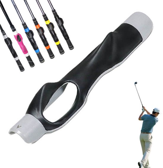 Golf Training Aid - Swing Trainer - Golftrainingsmateriaal Voor Correcte Grip En Handpositie - Verbeter Golf Swing Consistentie En Techniek - Voor Alle Niveaus - Grijs