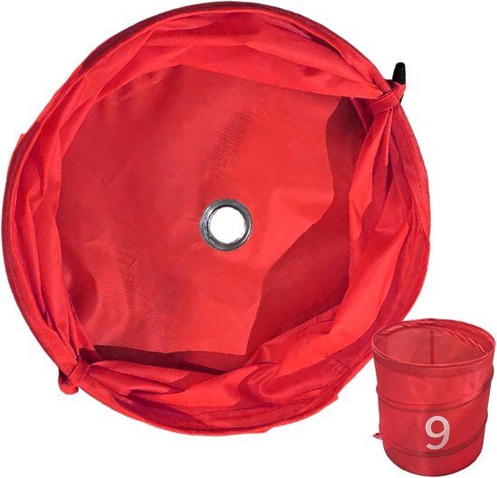 Golf Trainings Emmer - Golf Oefen Set - Buiten Spelen - Snel Opvouwbaar - 30x30x30 cm - Rood