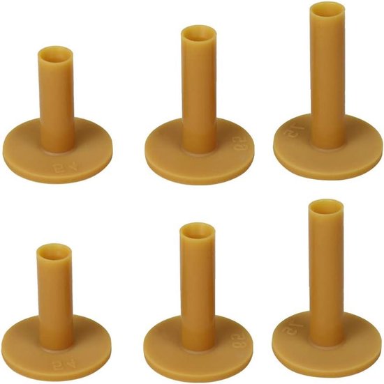 Golf Trainings T's - Golf Accessoires - Golf Training - Duurzaam Rubber - 3 Maten Set - Zwart