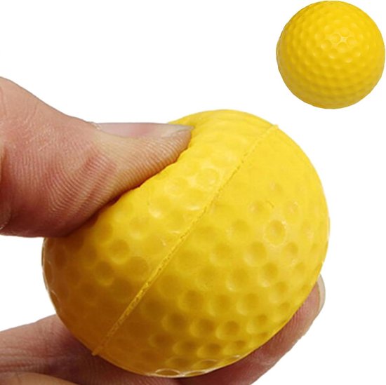 Golf Trainingsballen - Oefenballen Foam - Golfvaardigheden Verbeteren - Lichtgewicht PU Schuim - 39 Centimeter Diameter - Geel