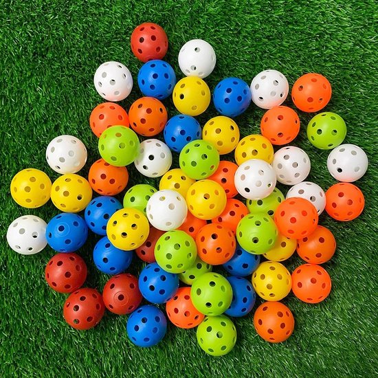 Golf Trainingsballen voor Oefeningen - Set van 24 Plastic Ballen van 40mm voor Binnen- en Buitengebruik van Merkloos