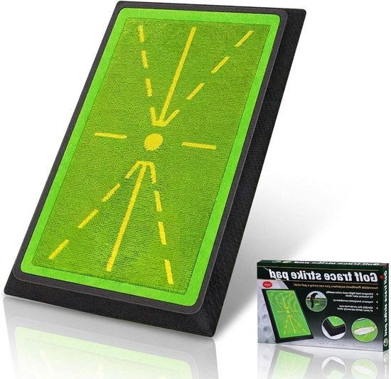 Golf trainingsmat voor optimale swing feedback en nauwkeurige balcontact - antislip rubberen basis voor binnen en buiten - ideaal voor beginners en gevorderden