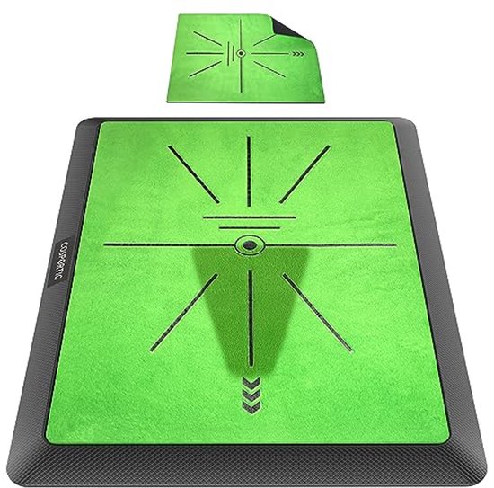 Golf Trainingsmat voor Swing Path Feedback | Vervangbare Golf Oefenmat 46" x 30" van Merkloos