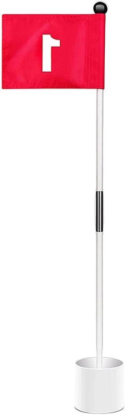 Golf Trainingsset - Oefen Golftas - Baan Aanleggen - Dubbelzijdig Ontwerp - 493 cm - Rood van GOLF