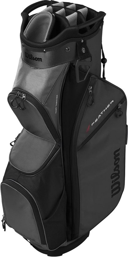 Golf Trolley Bag Zwart/Grijs/Rood - Functioneel en Stijlvol van Merkloos