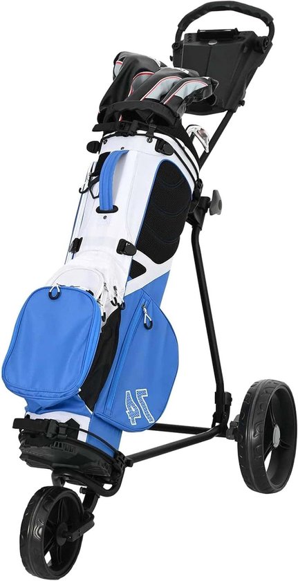 Golf trolley - Golf caddy handkar - Golf uitrusting vervoeren - Vouwbaar robuust frame