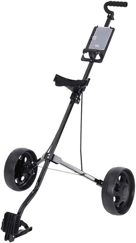 Golf Trolley - Golfkar - Golfen - Opvouwbaar - 2-wiel - Zwart