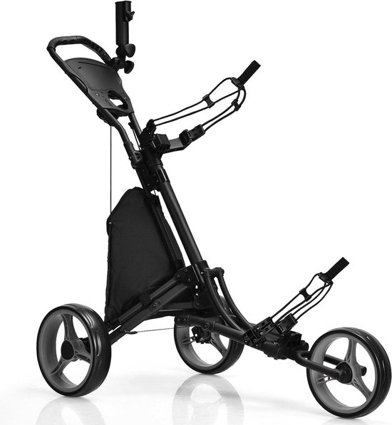 Golf Trolley - Golfkar Golftas Trolley - Golfen op de baan - Lichtgewicht Aluminium Frame
