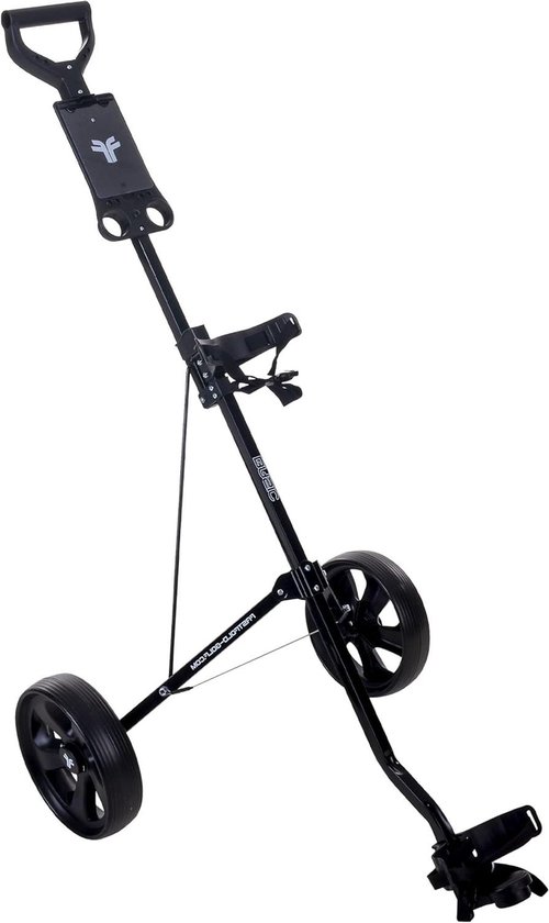 Golf Trolley - Golftrolley 2 Wielen - Golfen - 3-Weg Opvouwbaar - 9.5 Inch Wielen - Zwart