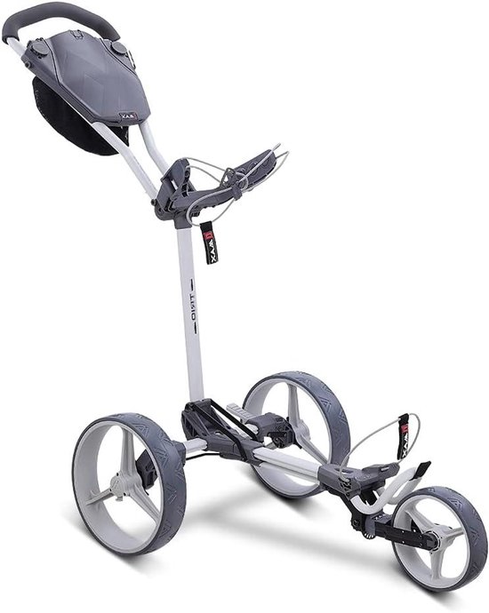 Golf Trolley - Golftrolley 3-Wiel - Golfen Ondersteunen - Ultra Plat Opvouwbaar - 71 x 59 x 21 cm - Grijs