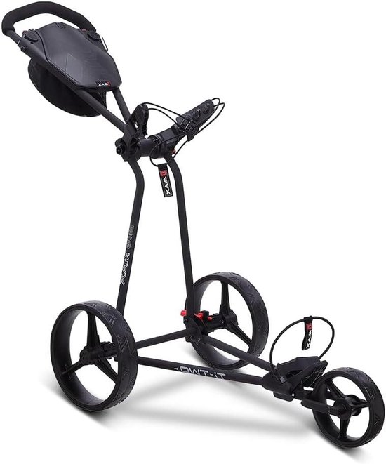 Golf Trolley - Golftrolley Pushwagen - Golfen - Zeer lichtgewicht - 74 x 60 x 74 cm - Zwart