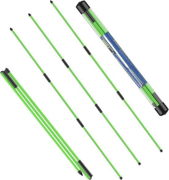 Golf Uitlijnstok - Golftrainingsstaven - Golf Richten - Inklapbaar Ontwerp - 123cm - Groen