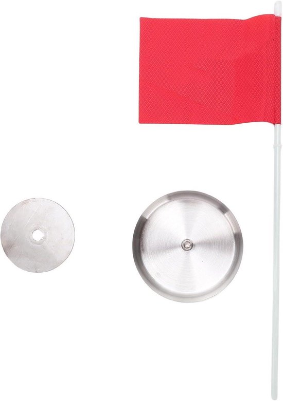 Golf Vlaggatbekerset - Golf Putting Set - Golf Oefenen - Dubbellaags Geluid - 43 x 6 cm - Rood