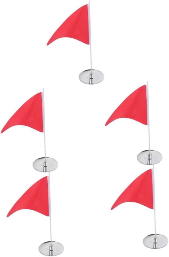 Golf Vlaggen Set - Golf Pin Vlaggen - Golf Oefenen - Draagbaar en Compact - 30 x 18 cm van GOLF