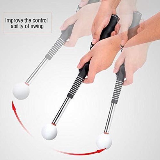 Golf Warm-Up Swing Trainer Staaf - Beginner Golf Training - Telescopisch - Tempo Stick - Geschikt voor Club - Blauw - Golf Trainingssysteem met Staaf - Geschikt voor Alle Niveaus