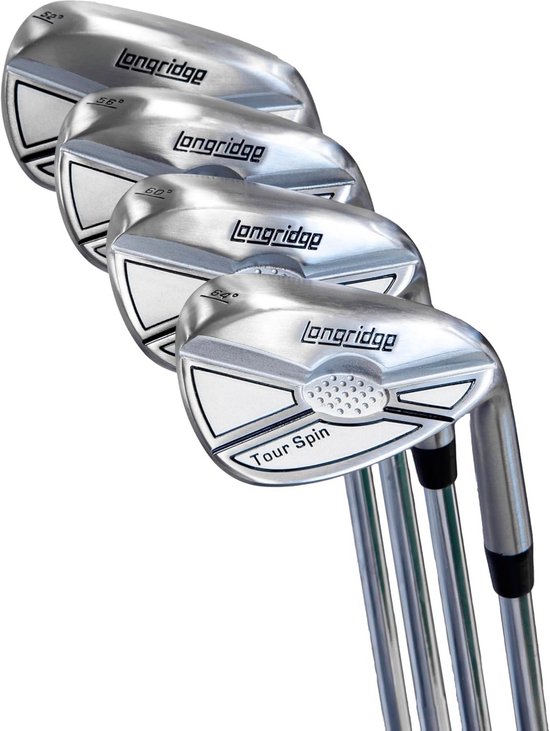 Golf Wedge - Zand Wedge - Precieze Slagen - Geborsteld Staal - 60 Graden - Zwart van GOLF