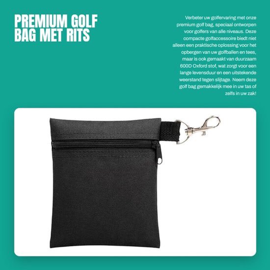 Golfbag Premium - Compact Ontwerp - Golfaccessoire Tas - 600D Oxford Stof - Duurzaam en Slijtvast - Voor Mannen en Vrouwen