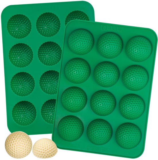 Golfbal Chocoladevorm Silicone Set van 2