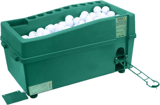 Golfbal Dispenser - Automatische Feeder - Golf Oefenen - Grote Capaciteit - 100 Ballen - Zwart