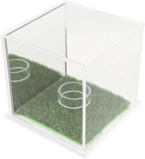 Golfbal Display - Sportbal Vitrine - Souvenir Presentatie - UV-beschermd Stootvast - 9.5 x 9 x 9 cm - Transparant van Merkloos