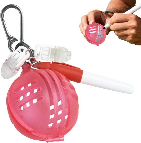 Golfbal Lijn Marker - Putting Hulp - Golf Training - 360 Graden Sjabloon - 9.8 x 6.7 x 6.7 cm